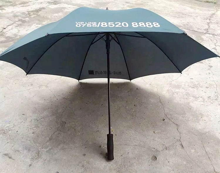 Wholesale Business Straight Golf Umbrella with Custom Logo Rain or Shine Dual-Use 8 Bones