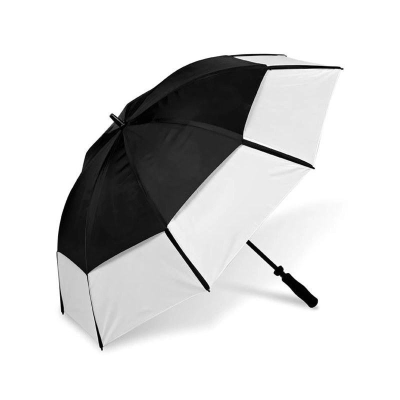 New Fashion Design Holes Vented Outdoor Anti UV Sun Parasol Golf Umbrella for Shade Factory